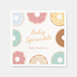 Baby Sprinke Donut Babydusche Serviette