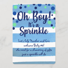 Baby Sprinkle - Baby Boy einladen Einladung