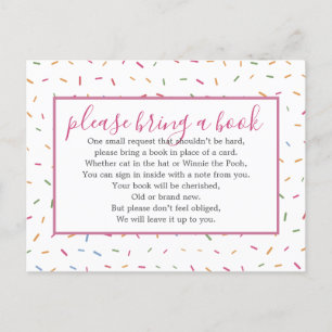Baby Sprinkle Baby Shower Buch Einlegekarte Anfrag Einladungspostkarte