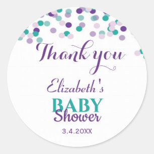 Baby Sprinkle Babydusche Runder Aufkleber