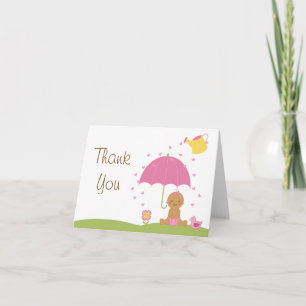 Baby Sprinkle Dusche Danke Karte