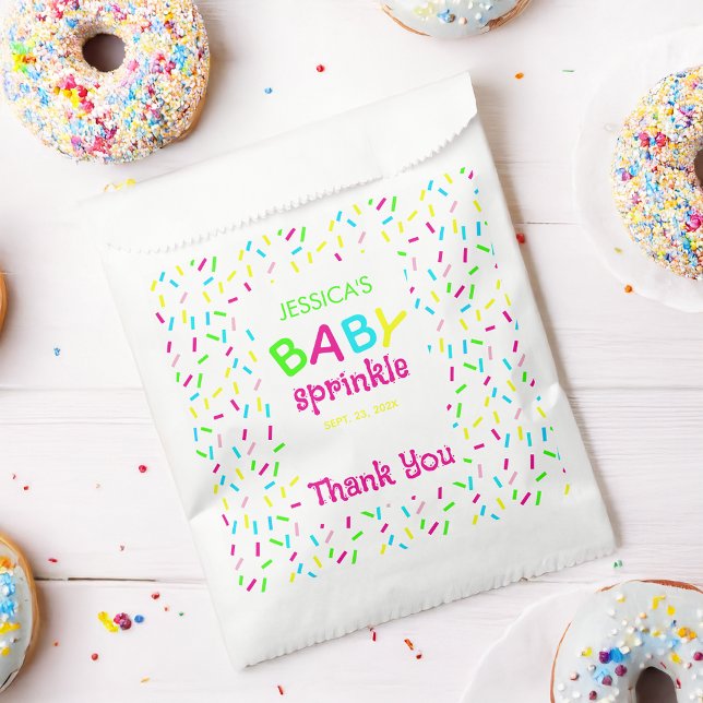 Baby Sprinkle Dusche Danke Rainbow Sprinkles Geschenktütchen (Von Creator hochgeladen)