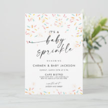 Baby Sprinkle Dusche Einladung Confetti Sprinkles