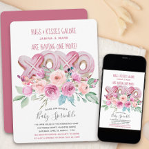 Baby Sprinkle Floral XOXO Hübsch Girls Dusche