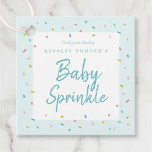 Baby Sprinkle Geschenkanhänger für die Babyparty