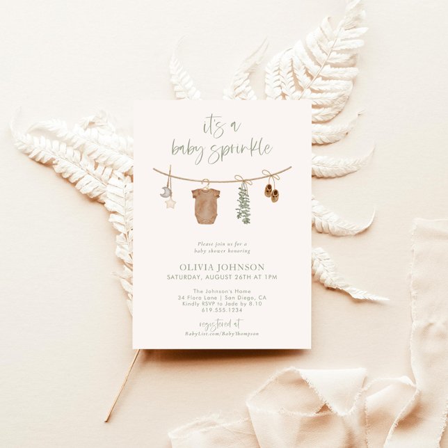 Baby Sprinkle Invite, Baby Boy Sprinkle Neutral Einladung (Von Creator hochgeladen)