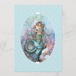 Baby Sprinkle lädt Mermaid und Baby ein Einladung