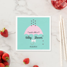 Baby Sprinkle Liebe Gender Reveal Dusche Party Serviette