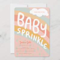 BABY SPRINKLE Niedliche Wolken Regenbogenregen Cus