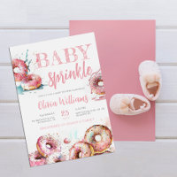 Baby Sprinkle Pink Donut Girl Baby Shower