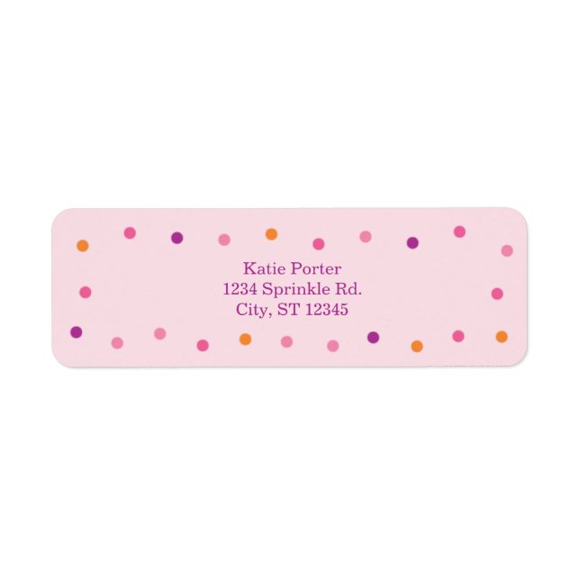 Baby Sprinkle Pink Girl Babydusche (Vorne)
