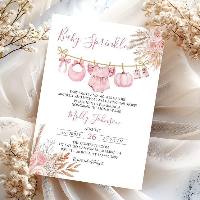 Baby Sprinkle Pumpkin Fall Baby Dusche Einladung (Von Creator hochgeladen)