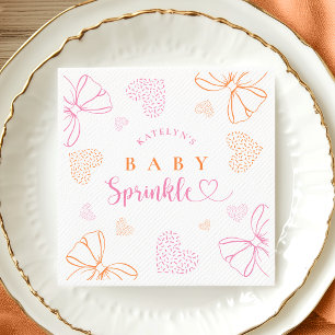 Baby-Sprinkle-Ribbon-Partynapkins Serviette