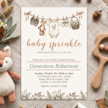 Baby Sprinkle Woodland Fuchs Baby Shower Herbst