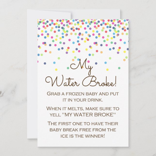 Baby Sprinkled Baby Showroom Sign Size 12x18" Einladung (Vorderseite)