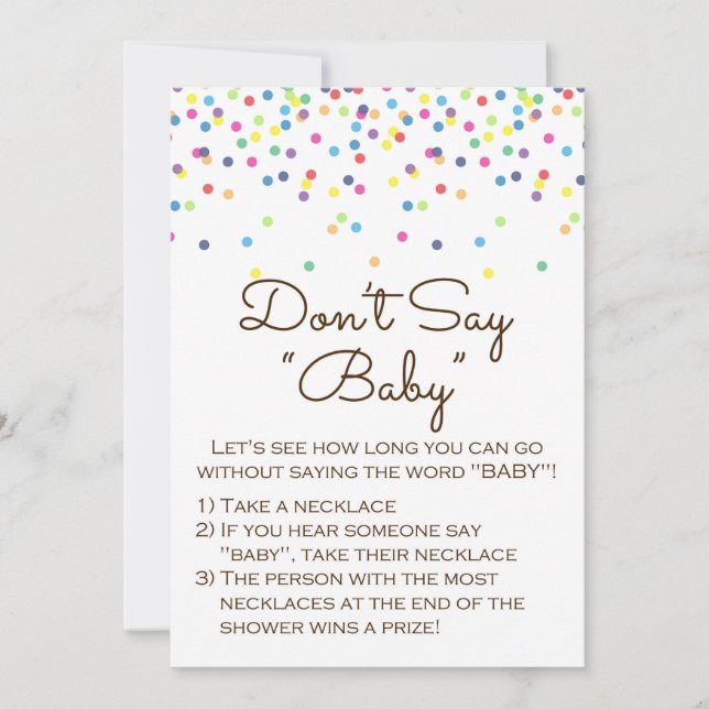 Baby Sprinkled Baby Showroom Sign Size 12x18" Einladung (Vorderseite)