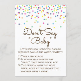 Baby Sprinkled Baby Showroom Sign Size 12x18" Einladung