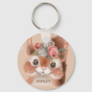 Baby Squirrel  Keychain Schlüsselanhänger