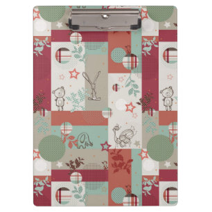 Baby-Steppdecken-Muster 2 Klemmbrett