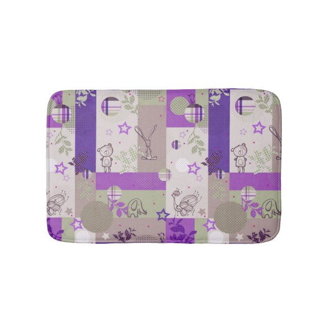 Baby-Steppdecken-Muster Badematte (Vorderseite)