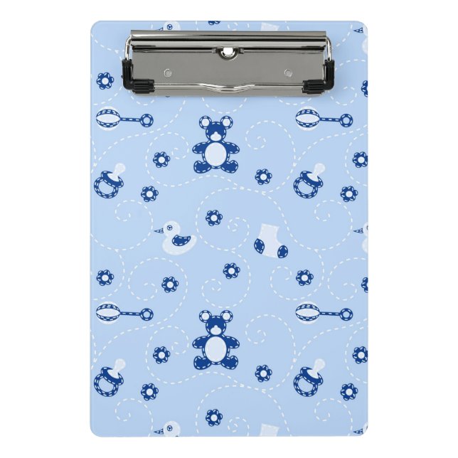 Baby-Steppdecken-Muster Mini Klemmbrett (Vorderseite)