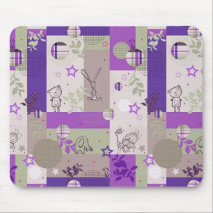 Baby-Steppdecken-Muster Mousepad