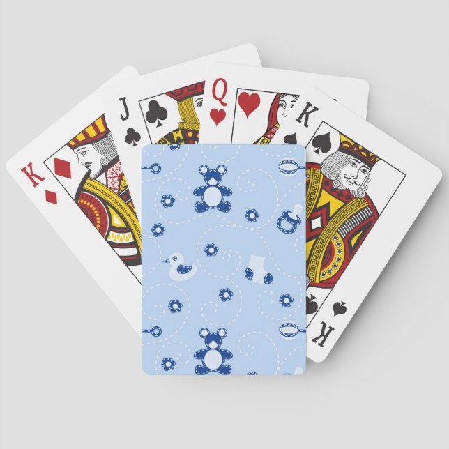 Baby-Steppdecken-Muster Spielkarten (Rückseite)