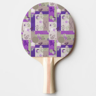 Baby-Steppdecken-Muster Tischtennis Schläger