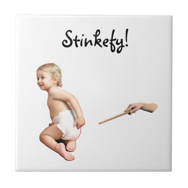 Baby Stinkefy! Fliese (Vorderseite)