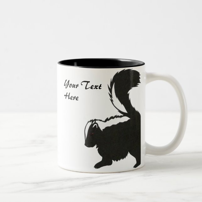 Baby-Stinktier-Tasse Zweifarbige Tasse (Rechts)