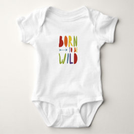Baby-Stolz | geboren, wilde | Regenbogenfarben zu Baby Strampler