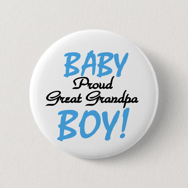 Baby-stolzer großer Großvater Button (Vorderseite)