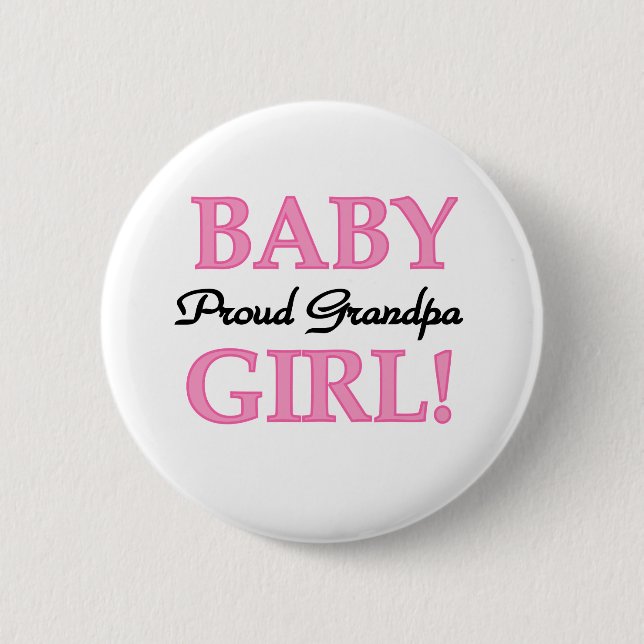 Baby-stolzer Großvater Button (Vorderseite)