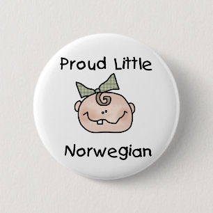 Baby-stolzer wenig Norweger Button