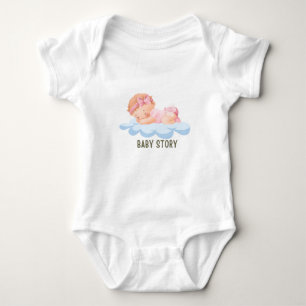 Baby Story Baby schlafen Wolken Baby Body Anzugs Strampler
