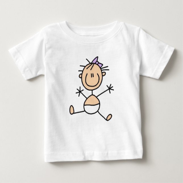 Baby Strichmännchen T-shirt (Vorderseite)
