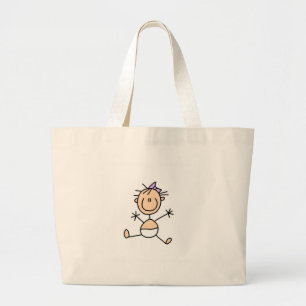 Baby-Strichmännchen-Tasche Jumbo Stoffbeutel