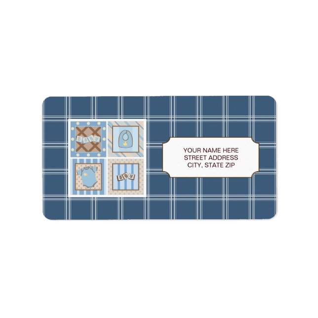 Baby Stuff Address Labels Adressaufkleber (Vorne)