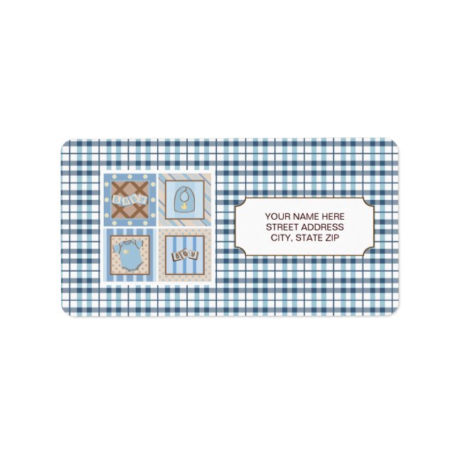 Baby Stuff Address Labels Adressaufkleber (Vorne)