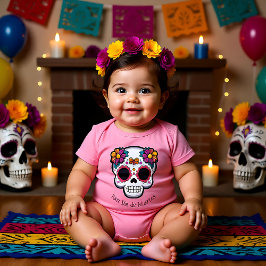 🌹 Baby Sugar Skull mit 🌹 Strampler
