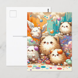 Baby, süße Tier Eichhörnchen, Postüberquerung Postkarte