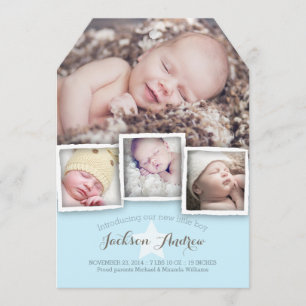 Baby Sweet Baby Boy Faire-part de naissance modern
