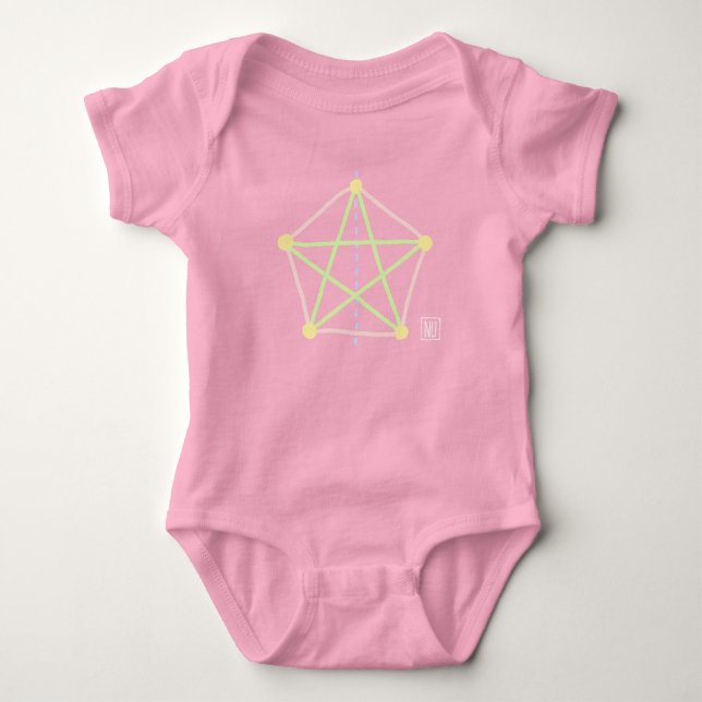 Baby Symmetry Art Strampler (Vorderseite)