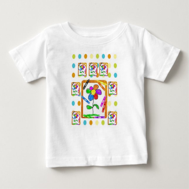 Baby T - Shirt Crayon (Vorderseite)