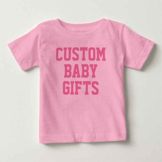 Baby T - Shirt Custom Baby Geschenke Leere Vorlage (Vorderseite)