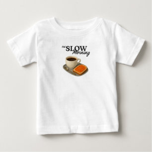 Baby-T-Shirt der langsame Morgen Baby T-shirt