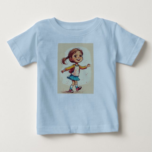Baby T - Shirt Design: Ein Mädchengenuss (Vorderseite)