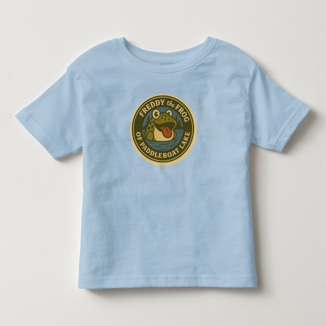 Baby-T-Shirt Freddy Frog Tee vom Paddleboat Lake (Vorderseite)