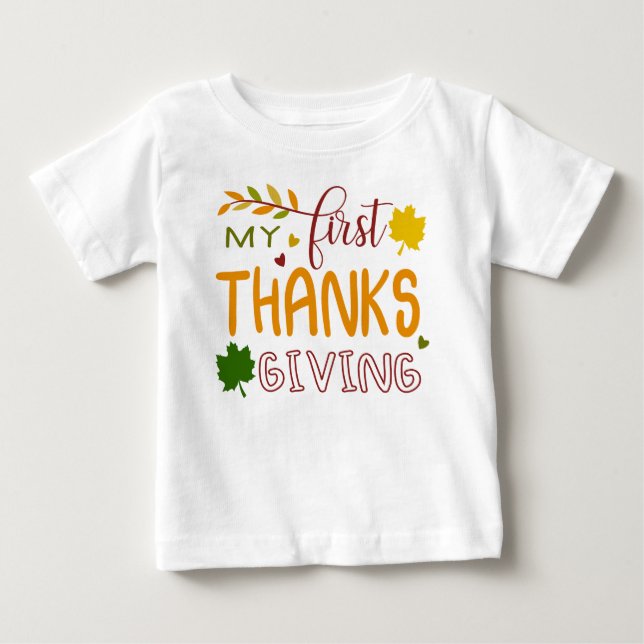 Baby T - Shirt Mein erster Erntedank (Vorderseite)