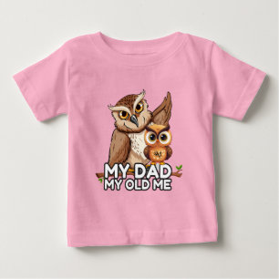 Baby T - Shirt : Mein Vater My Old Me (pink)